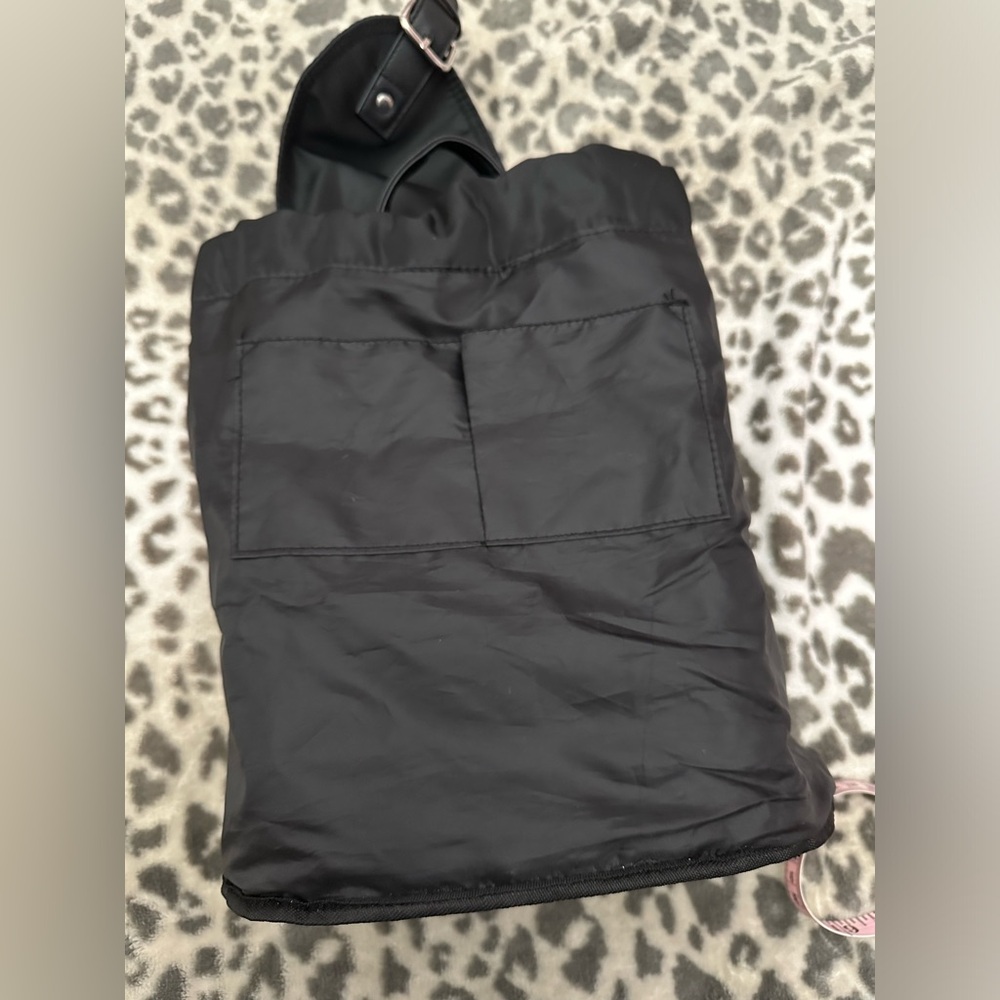 Rue21 Nylon Flap Top Cinch Backpack in Black - Picture 16 of 17